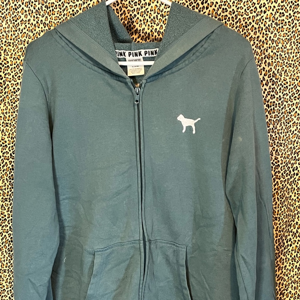 Victoria secret  green hoodie|| M